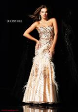 2012 Sherri Hill Prom Dresses 3817.  Available in Champagne
